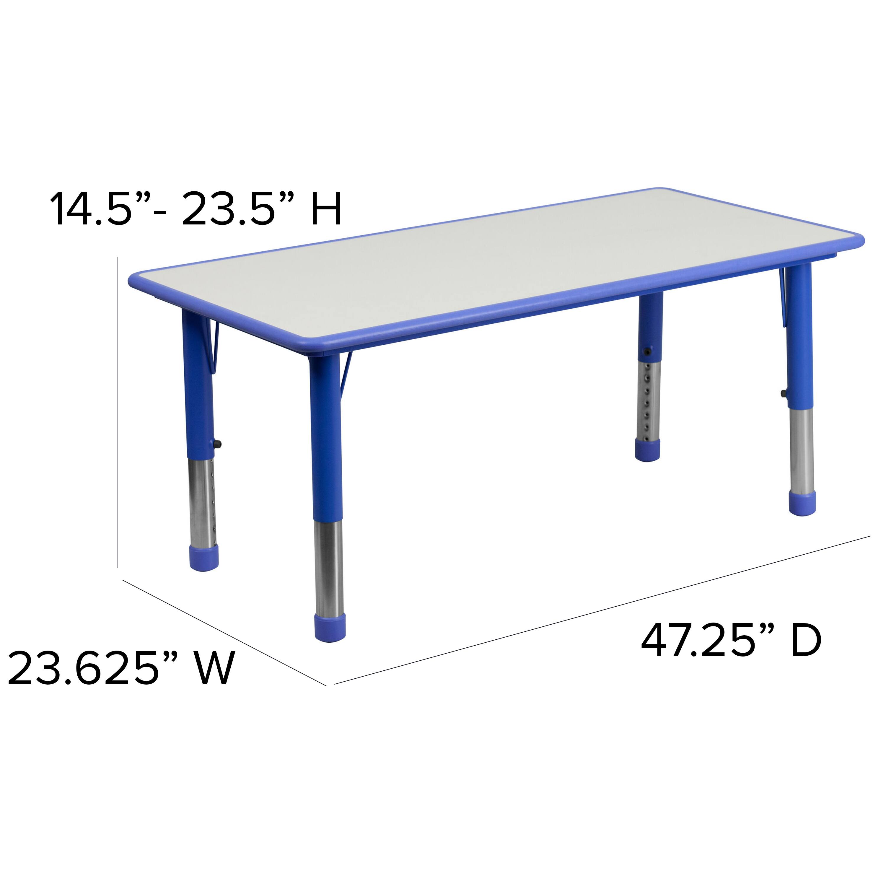 14.5" - 23.5" H  
23.625" W  
47.25" D