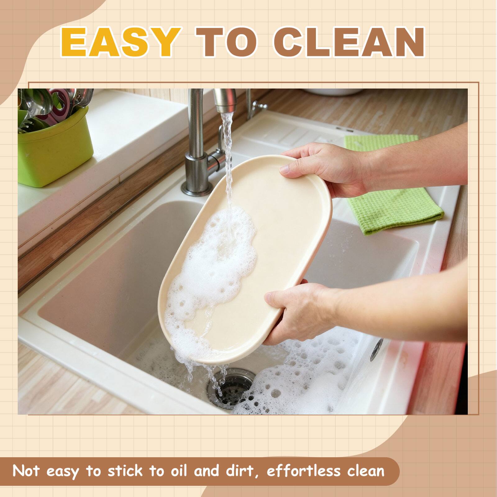 EASY TO CLEAN

Not easy to stick to oil and dirt, effortless clean