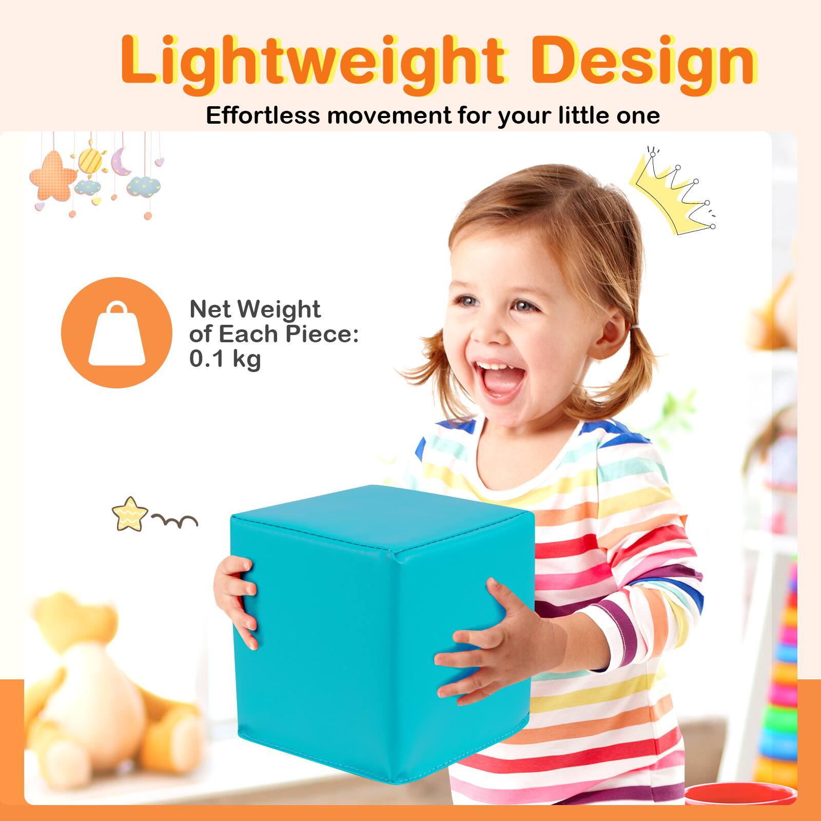 Lightweight Design  
Effortless movement for your little one  

Net Weight of Each Piece: 0.1 kg