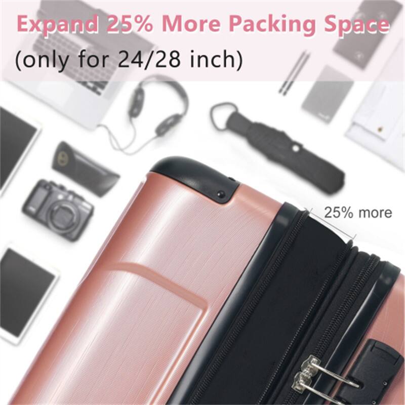 Expand 25% More Packing Space (only for 24/28 inch)  
25% more