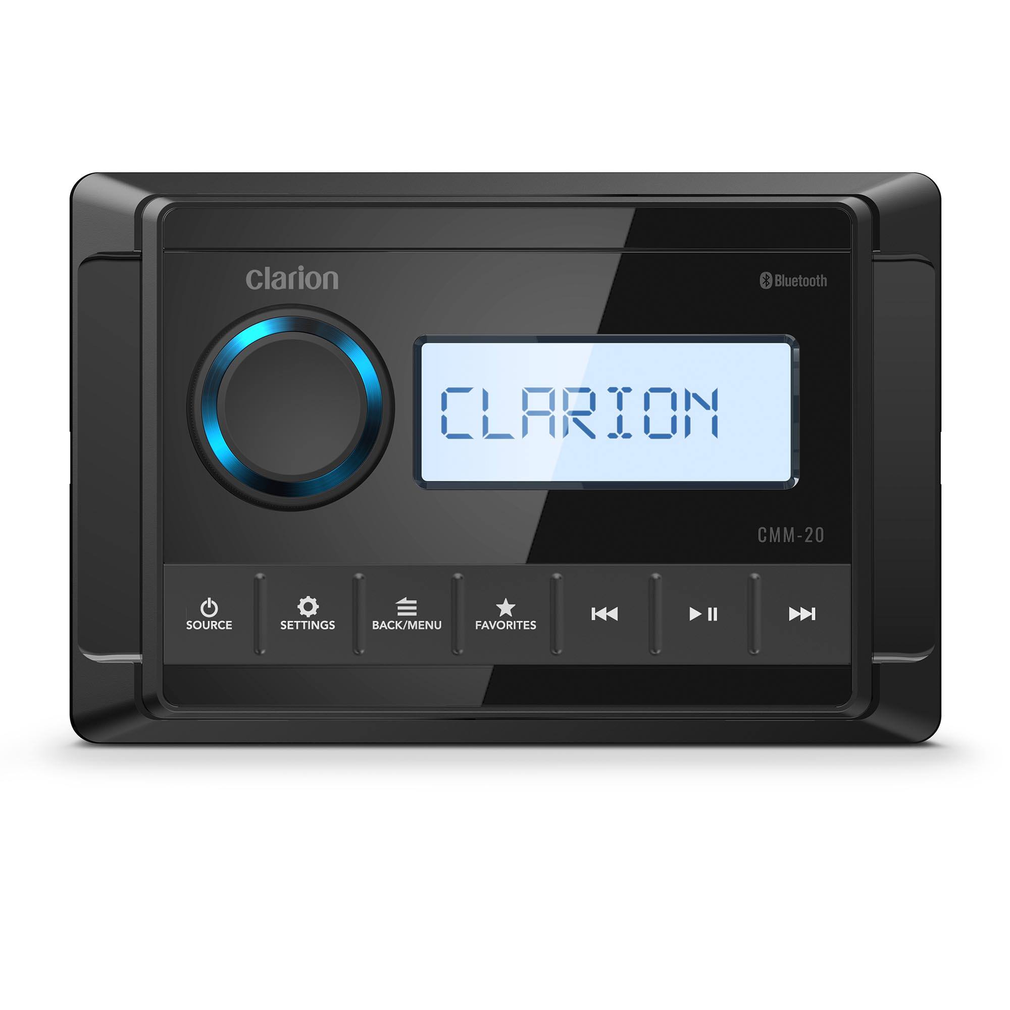 Clarion Bluetooth CLARION CM-20 SOURCE SETTINGS BACK/MENU FAVORITES