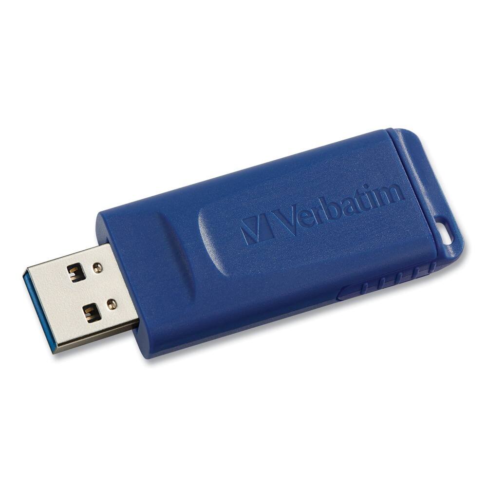 Left. Verbatim - Verbatim 99811 32 GB Store 'n' Go USB Flash Drive - Assorted Colors (3/Pack) - Blue; Green; Red.