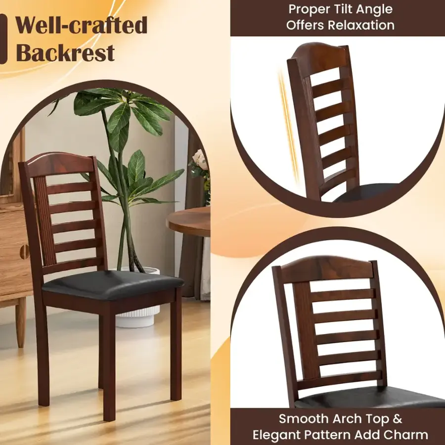 Well-crafted backrest offers relaxation with proper tilt angle. Smooth arch top and elegant pattern add charm.