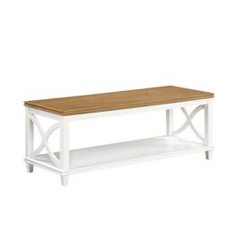 Convenience Concepts - Florence Coffee Table - Driftwood / White