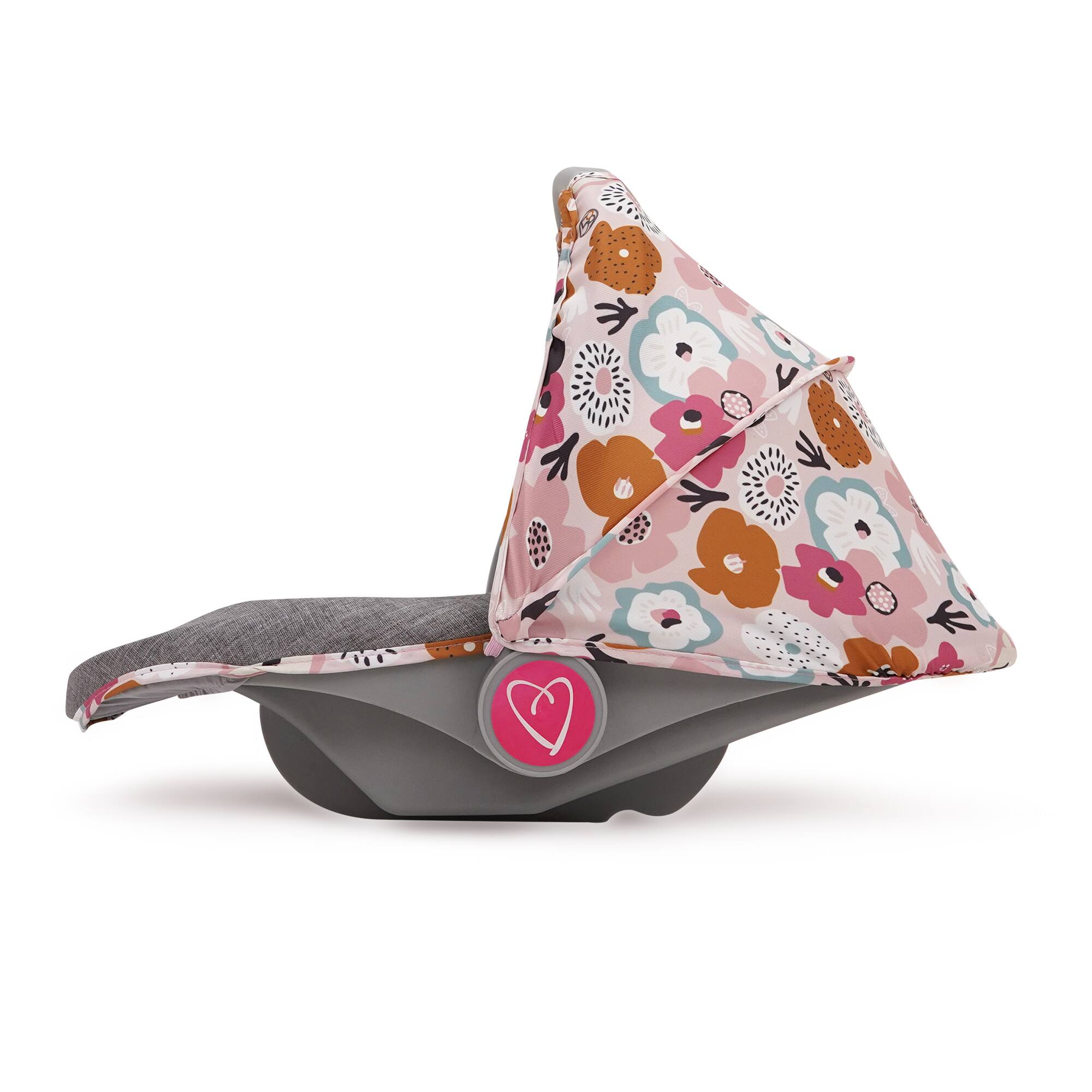 Left. 509 Crew - 509 Crew - Melange Flora - 3-In-1 Doll Car Seat -For Dolls Up To 18",3+.