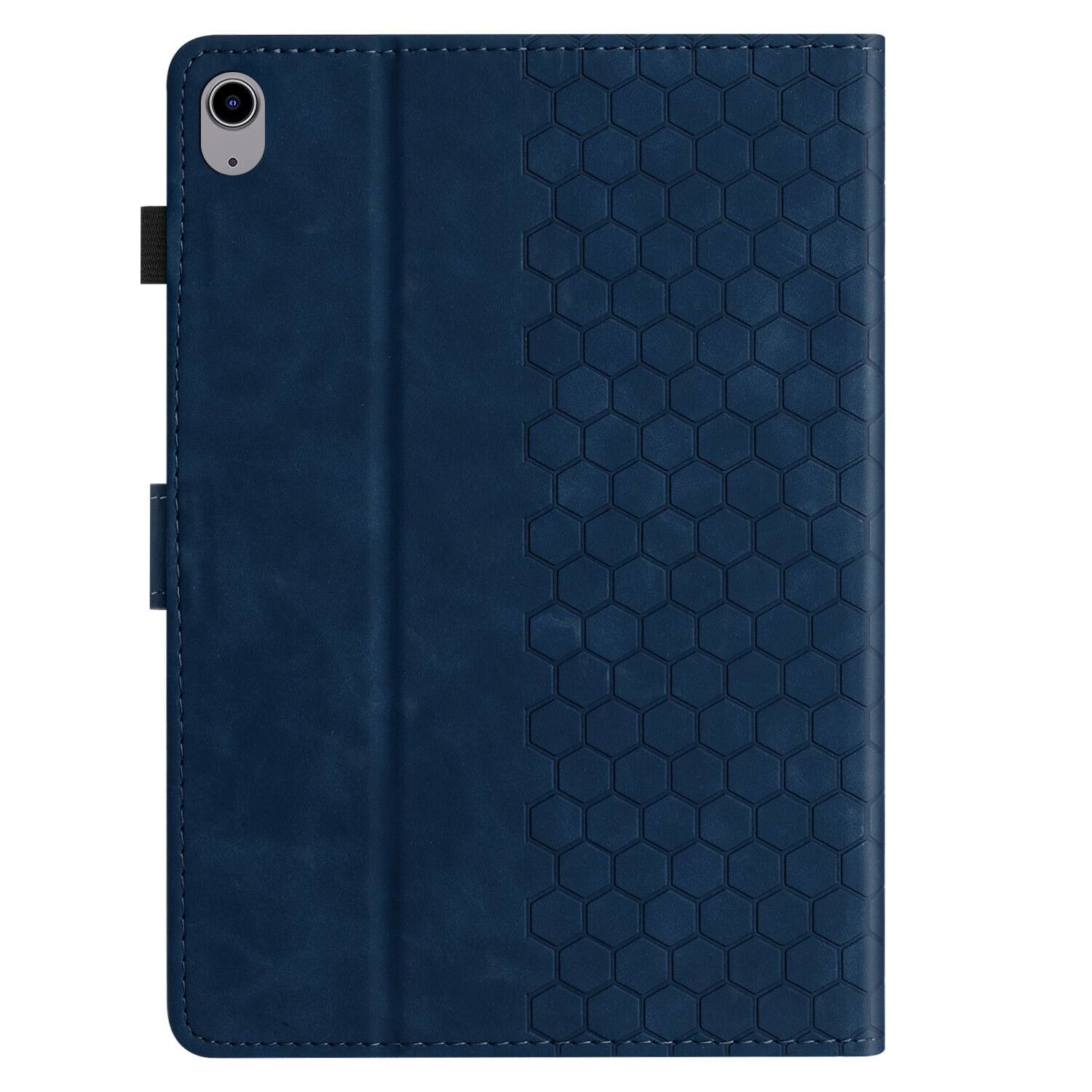 Alt View 2. Dteck - Embossed Folio Case for Apple iPad (A16) 11" 2025 / iPad 11th/10th Gen,Faux Leather Card Slots Stand Shockproof Cover - Blue.