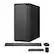 Front. HP - HP OmniDesk Desktop,AMD Ryzen 7 8700G,AMD Radeon 780M,32GB RAM,2TB SSD+1TB Dock Set,Keyboard&Mouse,Win 11,Black - Black.