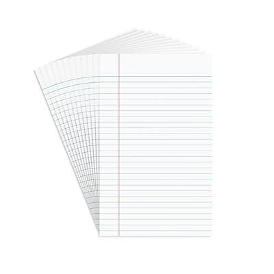 Staples - Notepads, 5" x 8", Narrow Ruled, 50 Sheets/Pad, Dozen Pads/Pack (ST57330) - White