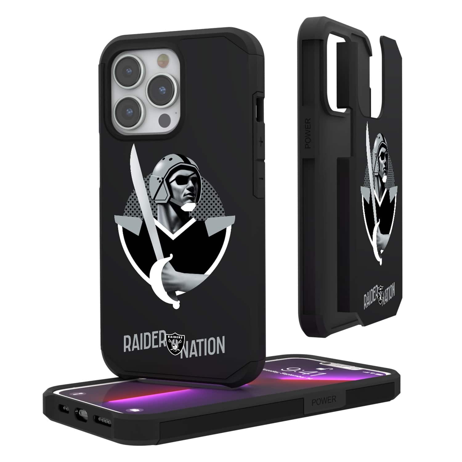 Keyscaper - NFL - Las Vegas Raiders iPhone Rugged Case - 13 Pro - Black price history on PriceWatchPro