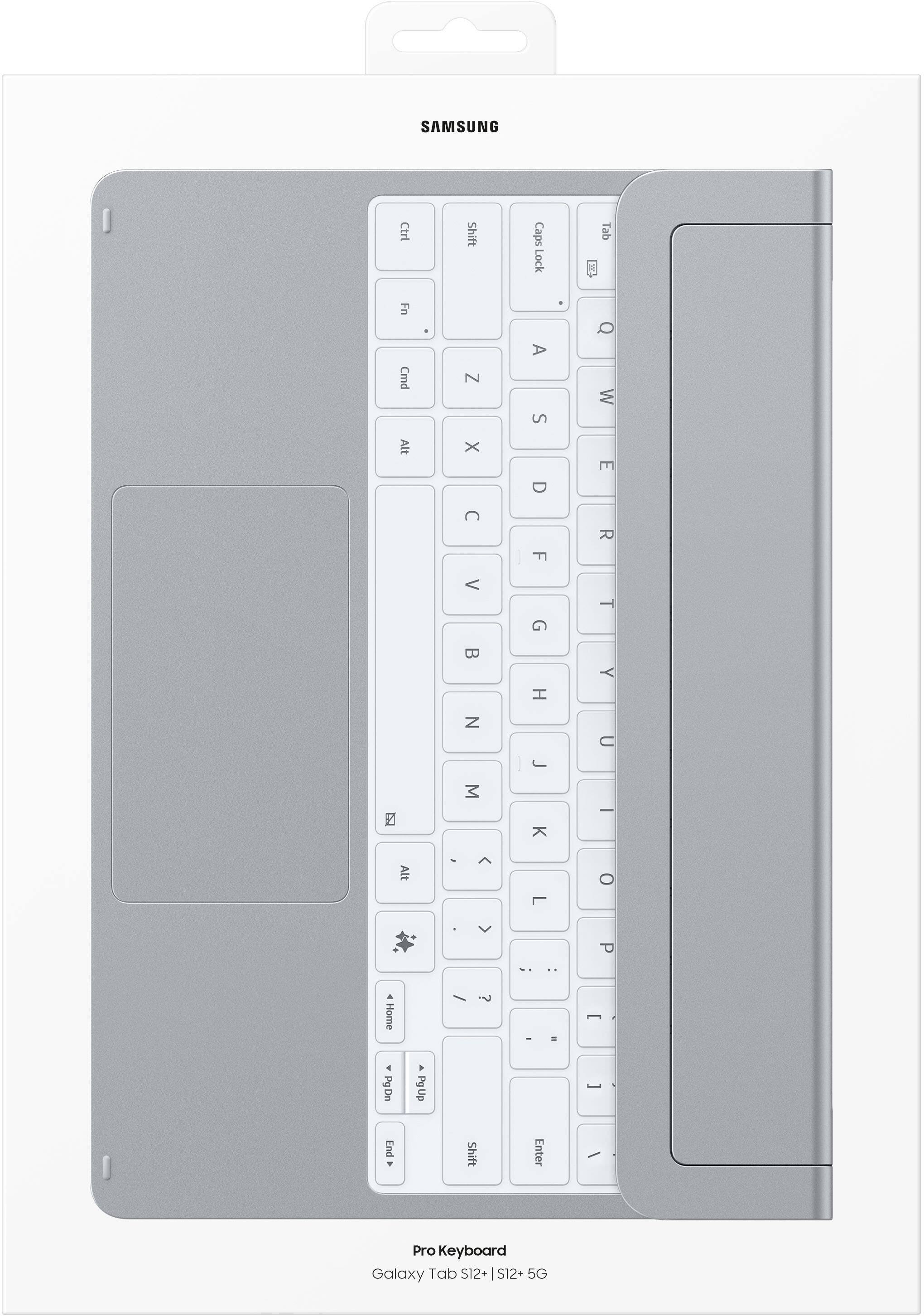 SAMSUNG

Ctrl
Shift
Caps Lock
Tab
Fn Cmd Alt
Q W E
A S D
Z X C
R T Y
F G H
V B N
U J M
I K L
O P

Home
Pg Dn
Pg Up
End
Shift
Enter

Pro Keyboard
Galaxy Tab S12* S12+ 5G