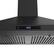 Alt View 4. COSMO - COS-63175S-BK 30 in. Vista Collection 380 CFM Ducted Wall Mount Range Hood, Touch Controls, LED Lights - Matte Black.
