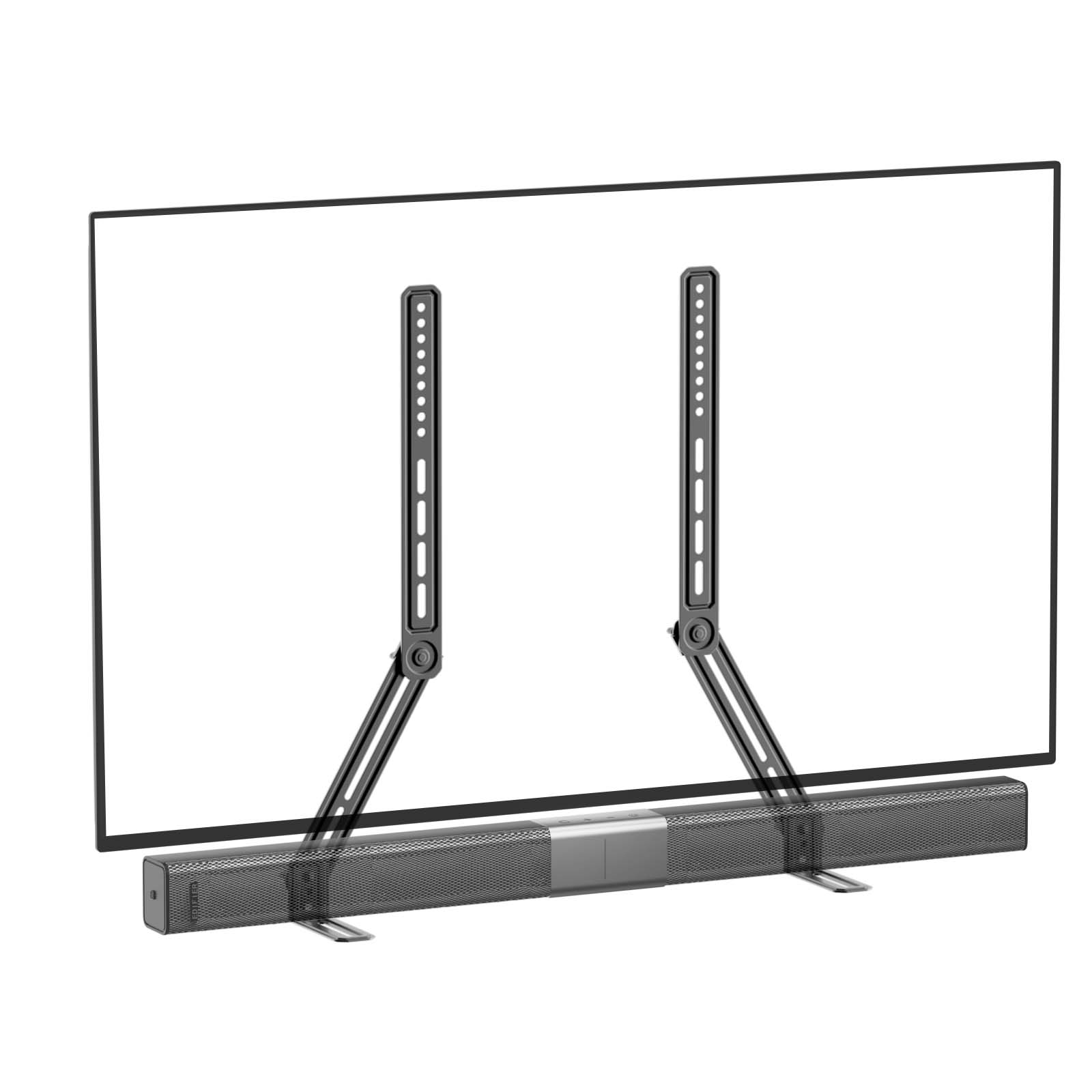 Front. Perlesmith - Soundbar Mount for 13"–80" TVs - Black.