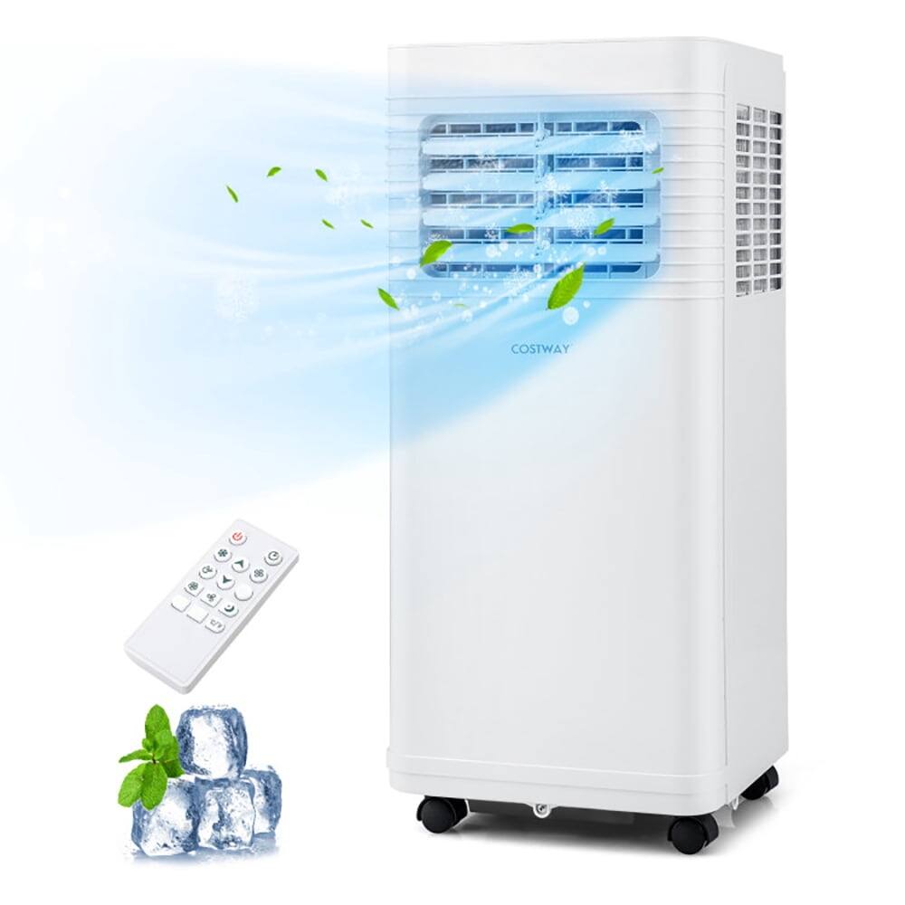 Alt View 1. Resenkos - Air Conditioner, Cooler,Portable Air Conditioner 8000/9000 BTU 3 in 1 AC Unit with Fan and Dehumidifier-9000 BTU - White.
