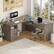 Alt View 4. Aheaplus - 56'' Lift Top Computer Desk with Drawers and Power Outlets, Lift Top Executive Desk - Wash Oak.