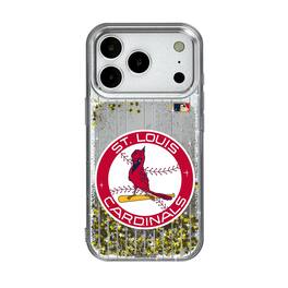 Keyscaper - MLB - St. Louis Cardinals - 1966-1997 Cooperstown Pinstripe iPhone Glitter Case - 13 - Multicolor