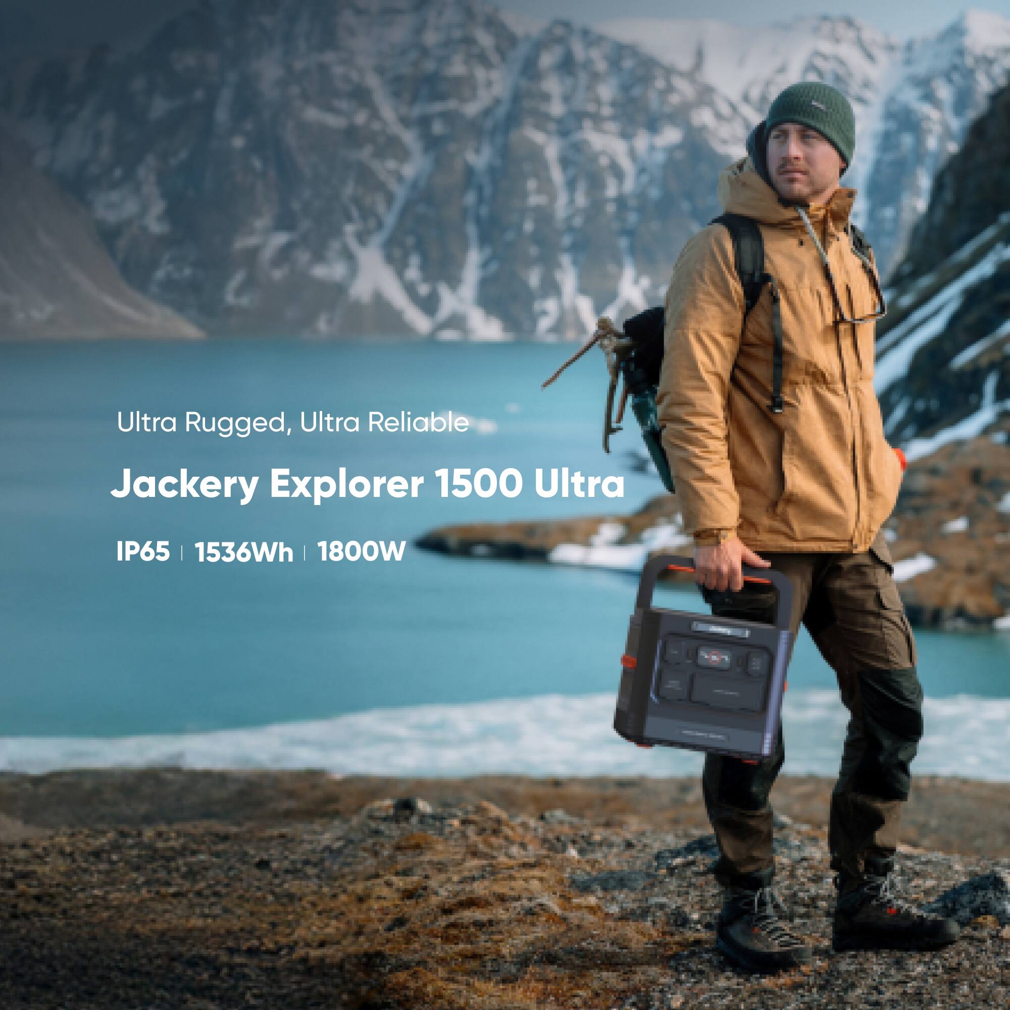 Ultra Rugged, Ultra Reliable  
Jackery Explorer 1500 Ultra  
IP65 | 1536Wh | 1800W