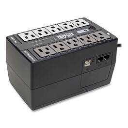 Tripp Lite - ECO Series Energy-Saving Standby UPS, 10 Outlets, 550 VA, 316 J - Black