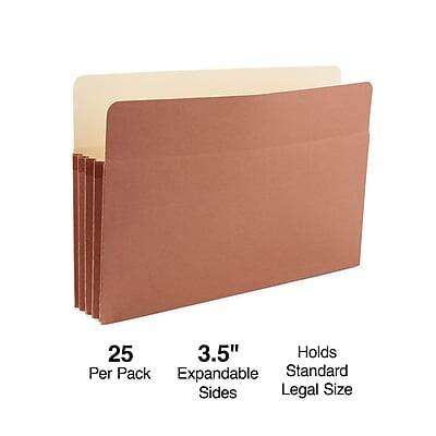 25 Per Pack  
3.5" Expandable Sides  
Holds Standard Legal Size