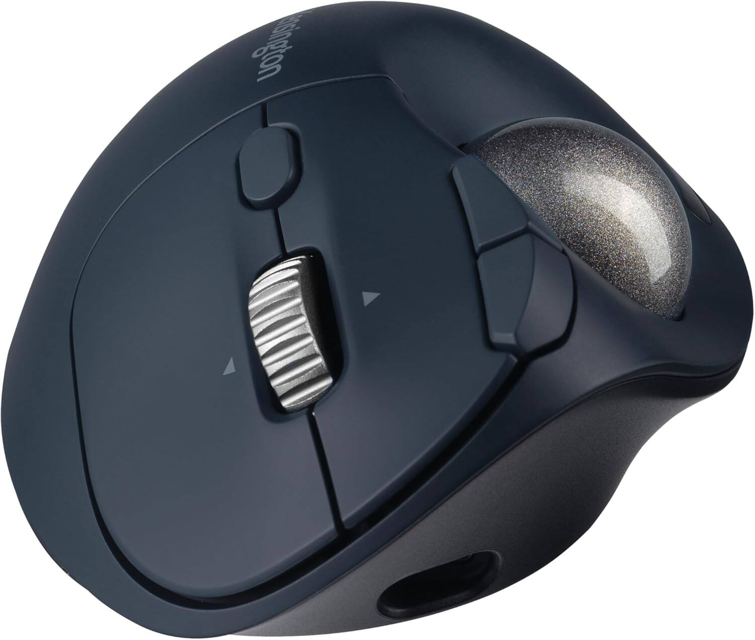 Left. Kensington - Kensington Pro Fit TB550 Mouse - Optical - Wireless - Bluetooth - 2.40 GHz - Rechargeable - 1600 dpi - Trackball, Scroll - Unknown.