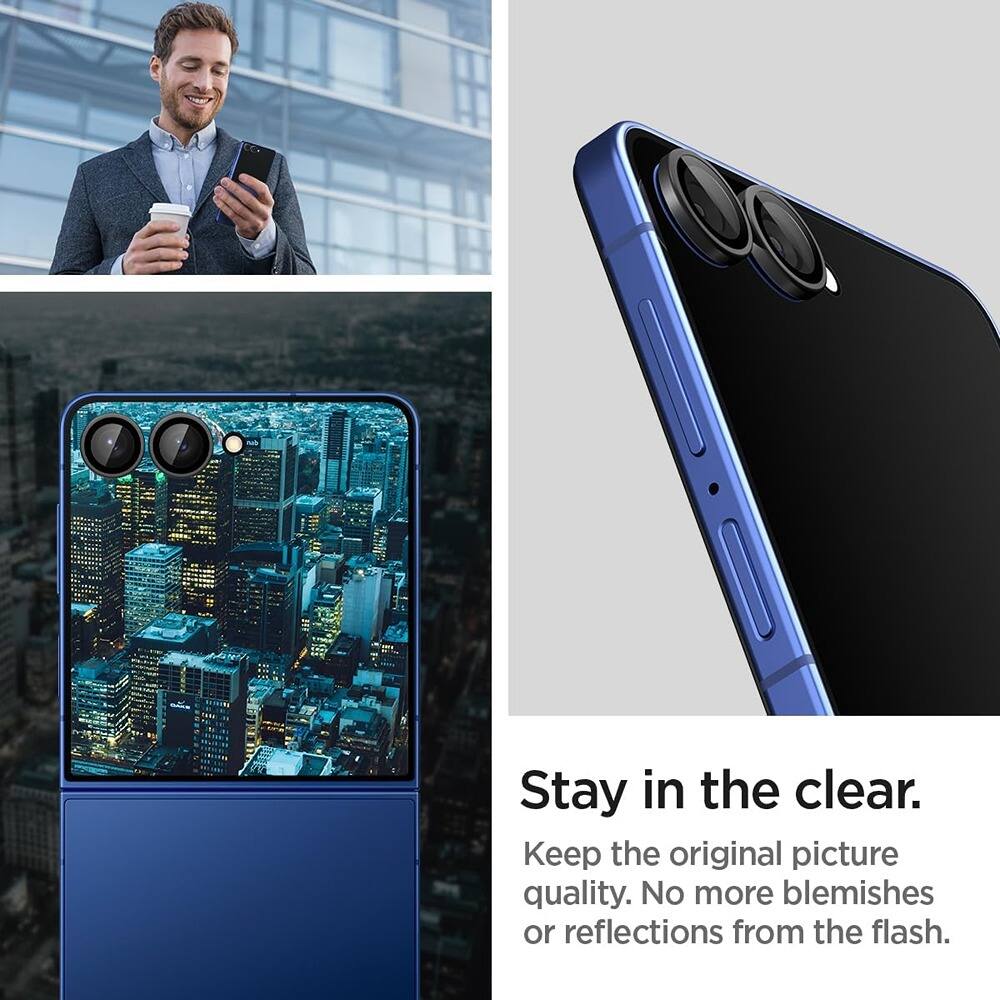 Stay in the clear.

Keep the original picture quality. No more blemishes or reflections from the flash.