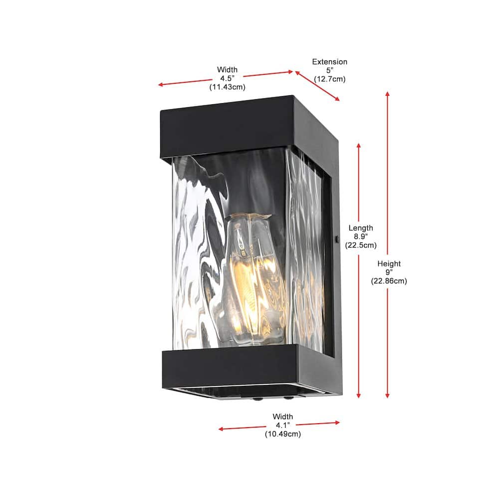 Elegant Lighting - Thompson 7 inch Outdoor Pendant - Black price history on PriceWatchPro