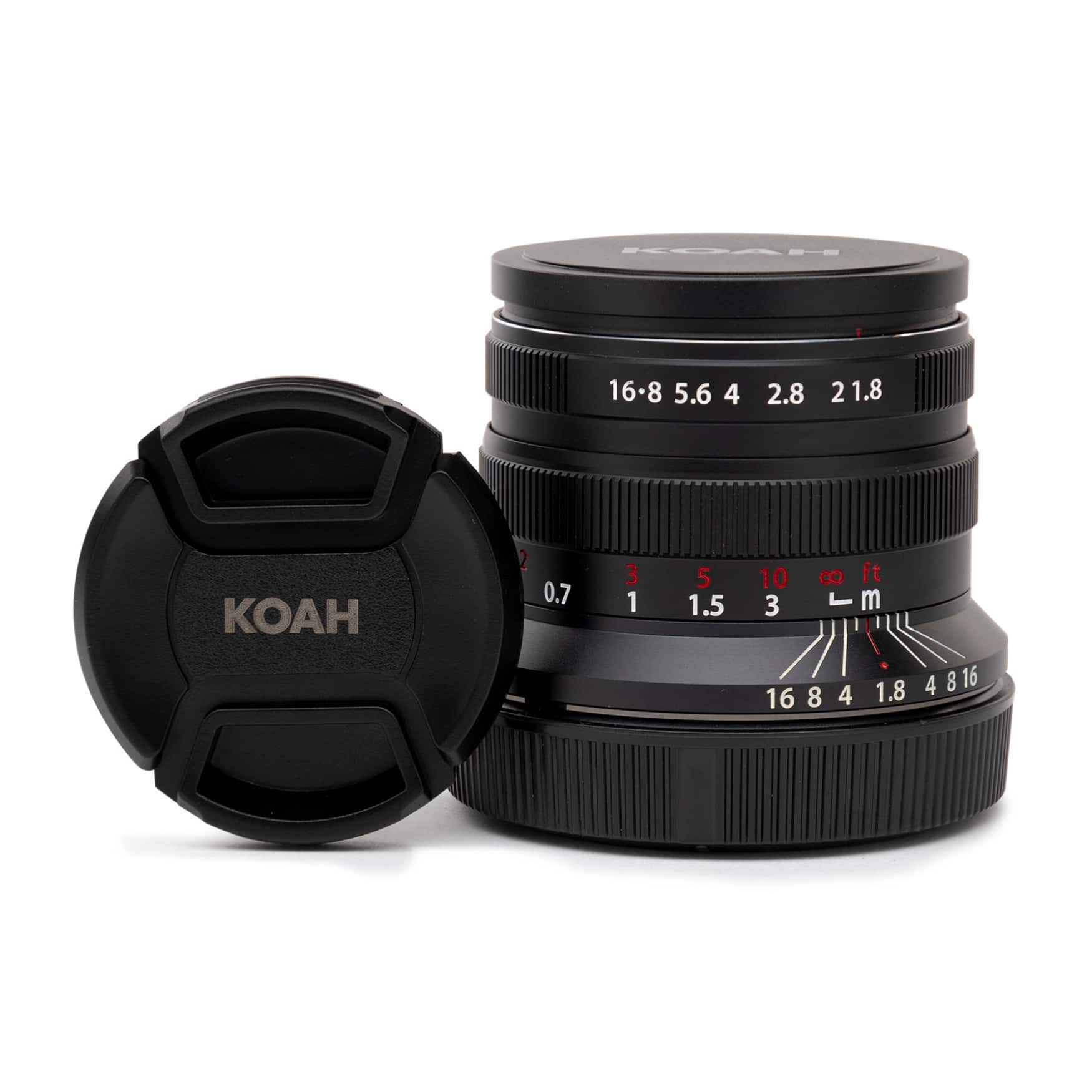 Koda - Koah Artisans 55mm f/1.8 Large Aperture Manual Focus Lens for Canon RF (Black) - Black