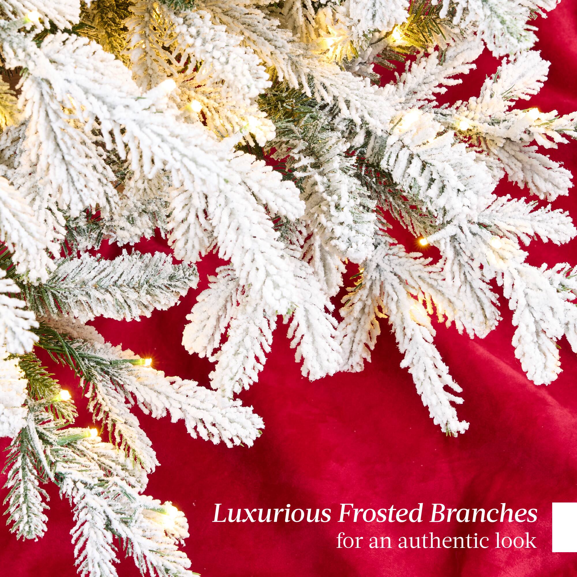 Luxurious Frosted Branches for an authentic look
