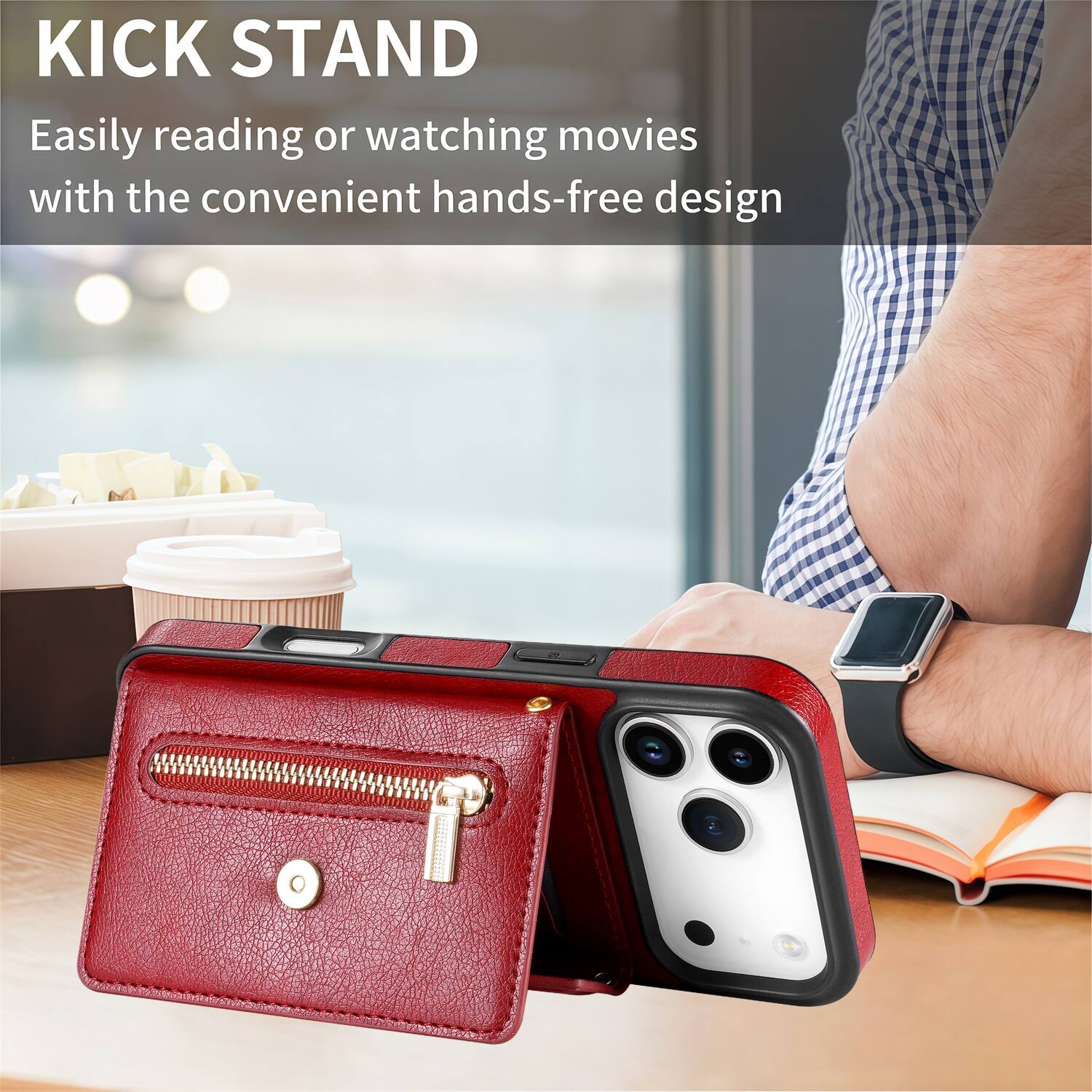 KICK STAND

Easily reading or watching movies with the convenient hands-free design
