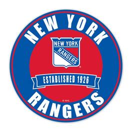 Fan Creations - New York Rangers 24" Circle with Banner - Multicolor