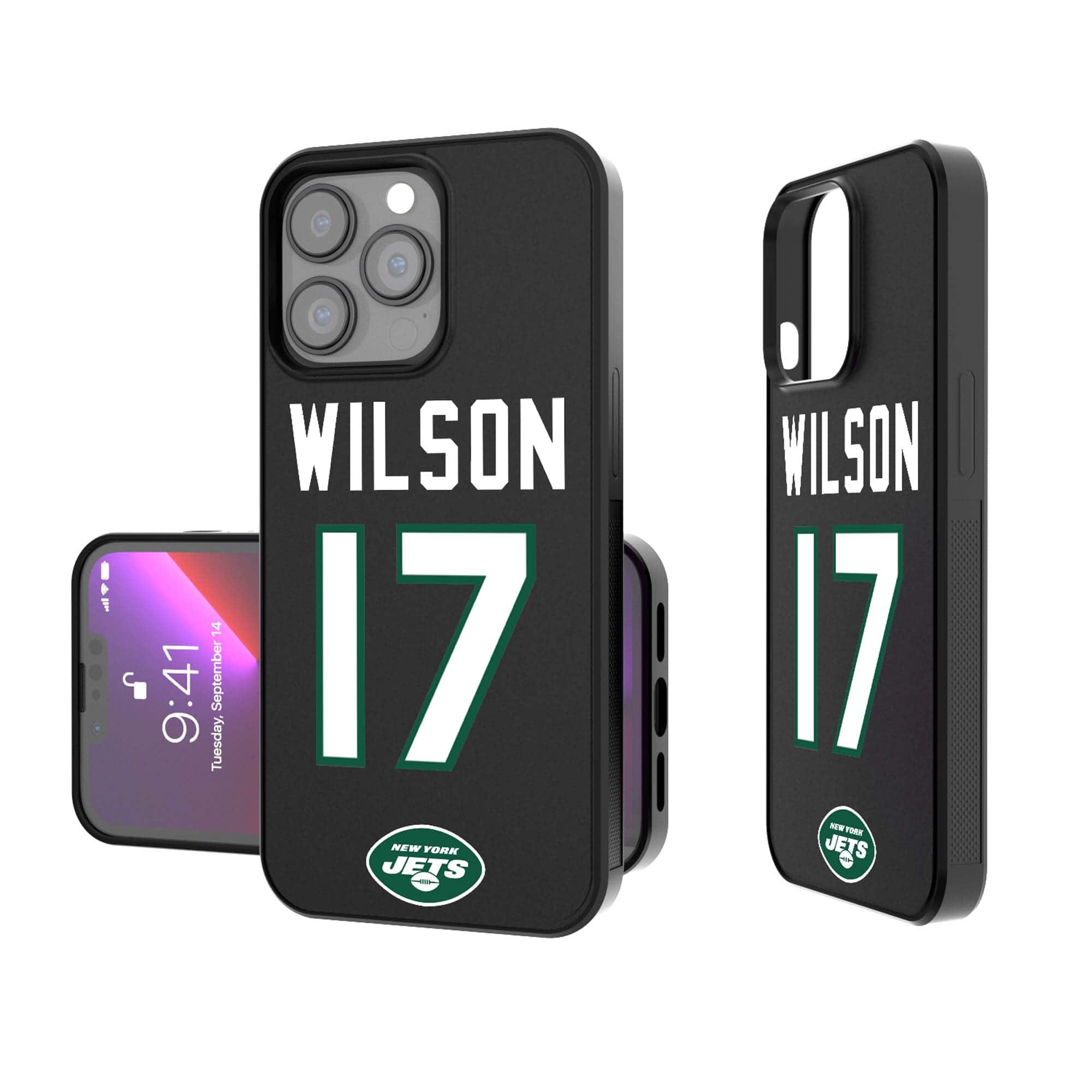 Keyscaper - NFL - New York Jets - Garrett iPhone Bump Case - 13 mini - Black