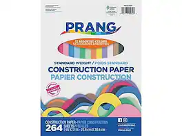 Prang - 9" x 12" Construction Paper, 264 Sheets/Pack (P1000032) - Assorted Colors