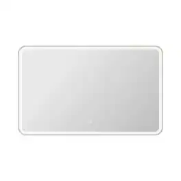 Elegant Kitchen and Bath - 60 Inch Rectangle LED Front and Backlit Wall Mirror - Silver