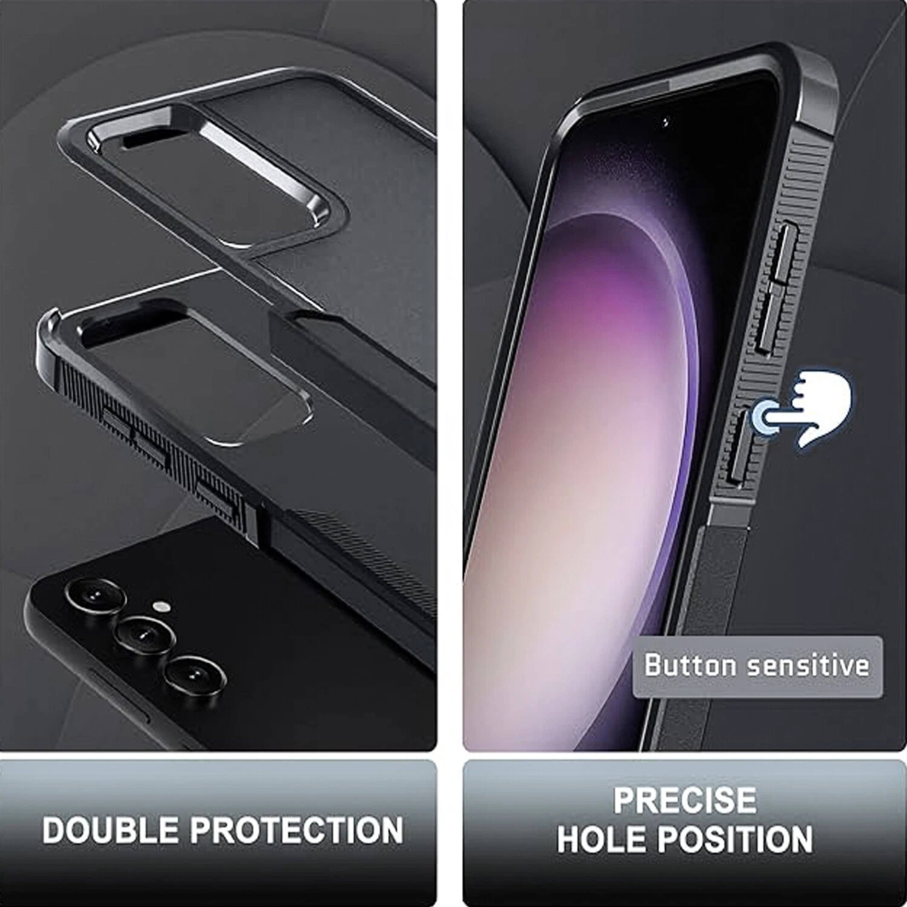 Button sensitive  
DOUBLE PROTECTION  
PRECISE HOLE POSITION