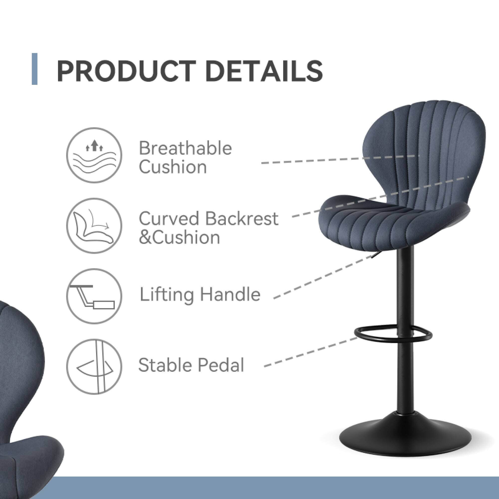 PRODUCT DETAILS

- Breathable Cushion
- Curved Backrest & Cushion
- Lifting Handle
- Stable Pedal