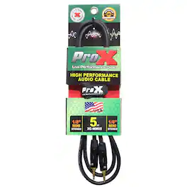 ProX - XC-MM05 5' 1/8" TRS-M Mini to 1/8" TRS-M Mini Balanced Audio Cable
