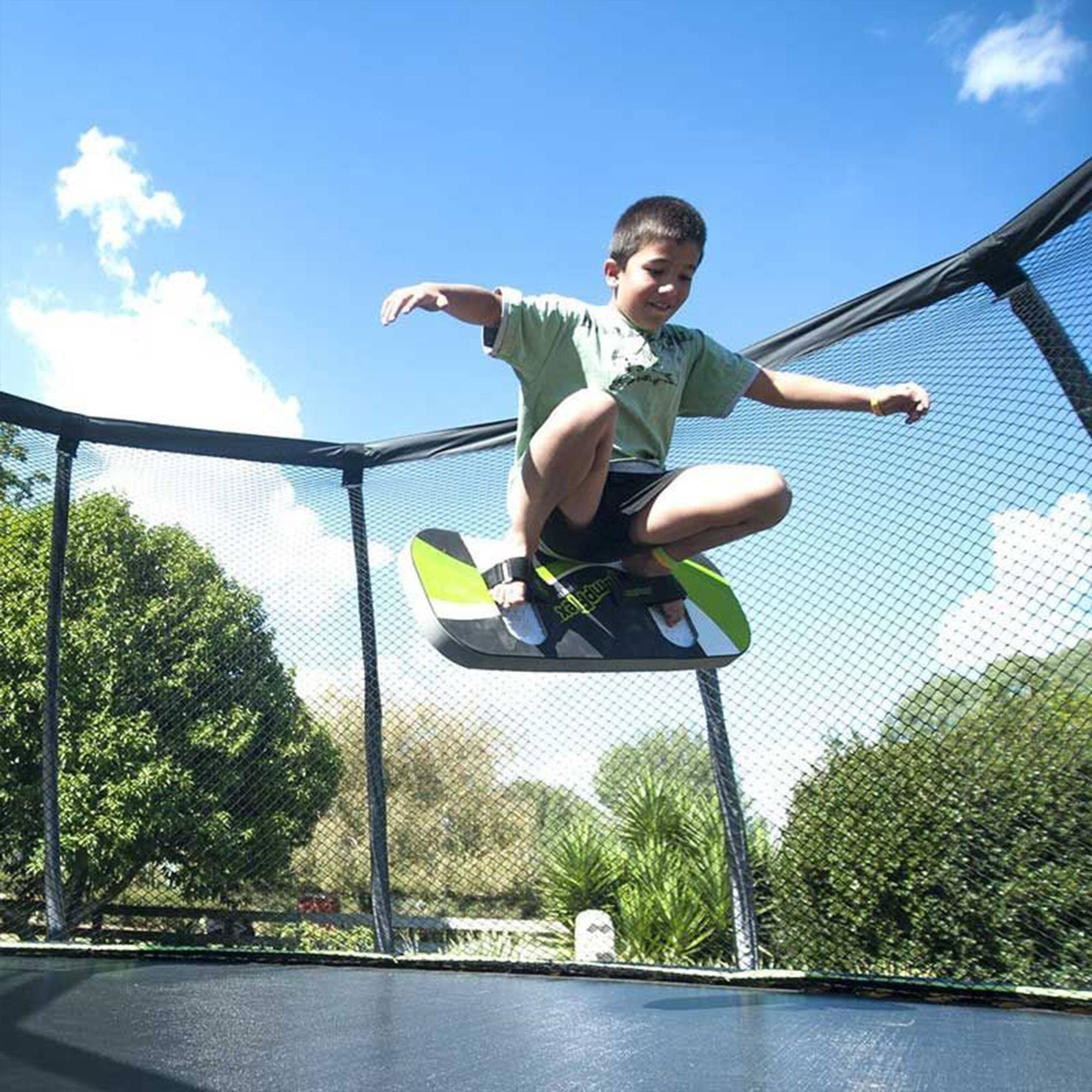 Alt View 2. Jumpflex - JumpFlex Trampoline Bounce Board FLEXBOARD, for Skateboard & Snowboard Practice - Black/Green.