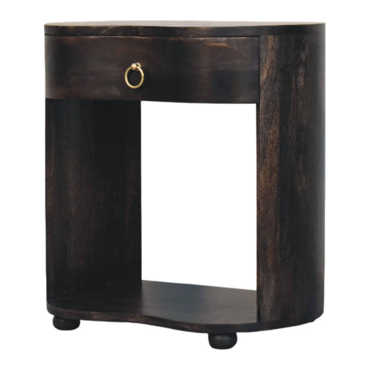 Left. Artisan Furniture - Artisan Furniture Solid Wood Monroe Bedside - Brown.