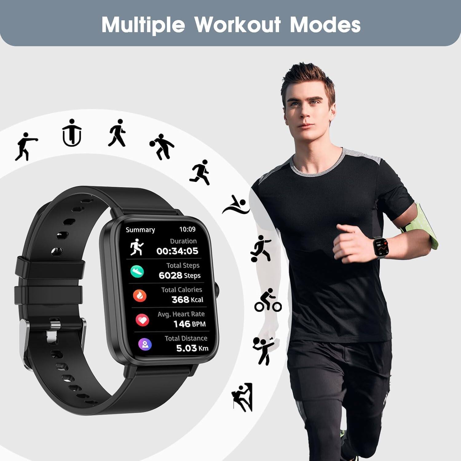Multiple Workout Modes

Summary
10:09
Duration 00:34:05
Total Steps 6028 Steps
Total Calories 368 Kcal
Avg. Heart Rate 146 BPM
Total Distance 5.03 Km