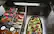Angle. KitchenAid - 4.29 Cu. Ft. Built-In Mini Fridge with Double-Drawer Refrigerator/Freezer - Stainless Steel.