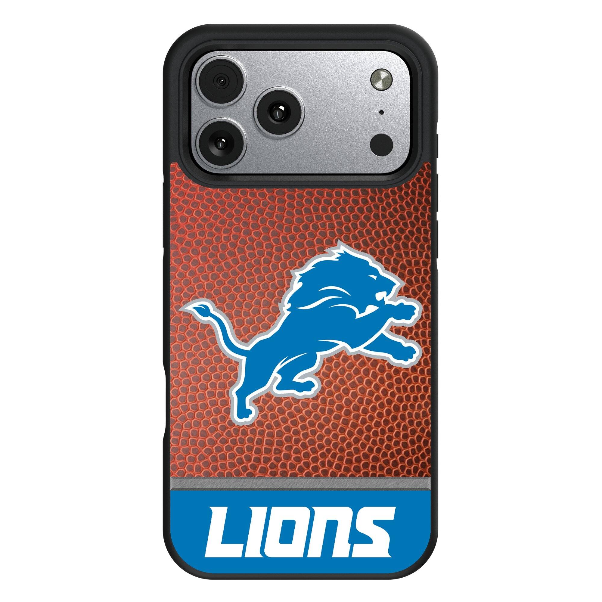 Front. Keyscaper - Detroit Lions Bump Case with 8.2ft Drop Protection - 15 - Multicolor.