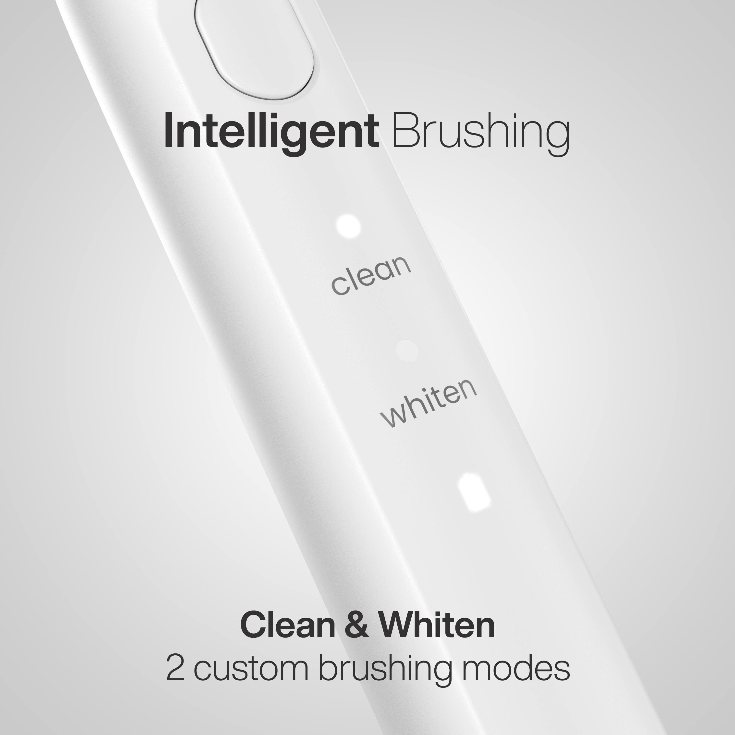 Intelligent Brushing

clean  
whiten

Clean & Whiten  
2 custom brushing modes