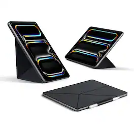Pitaka - iPad Pro 13 Inch Case 2025/2024, Compatible with iPad Pro M5/M4, Portrait/Landscape Magnetic Case with Pencil Holder - Black