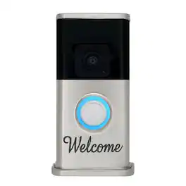 Michael Healy - Welcome Video Doorbell Cover (Ring Battery Doorbell 2024 Release) - Nickel Silver