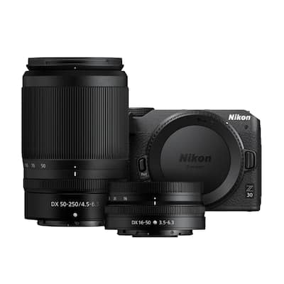 Nikon Z 30 4K Mirrorless Camera 2 Lens Kit with NIKKOR Z DX 16 Nikon Z 30 4K Mirrorless Camera 2 Lens Kit with NIKKOR Z DX 16