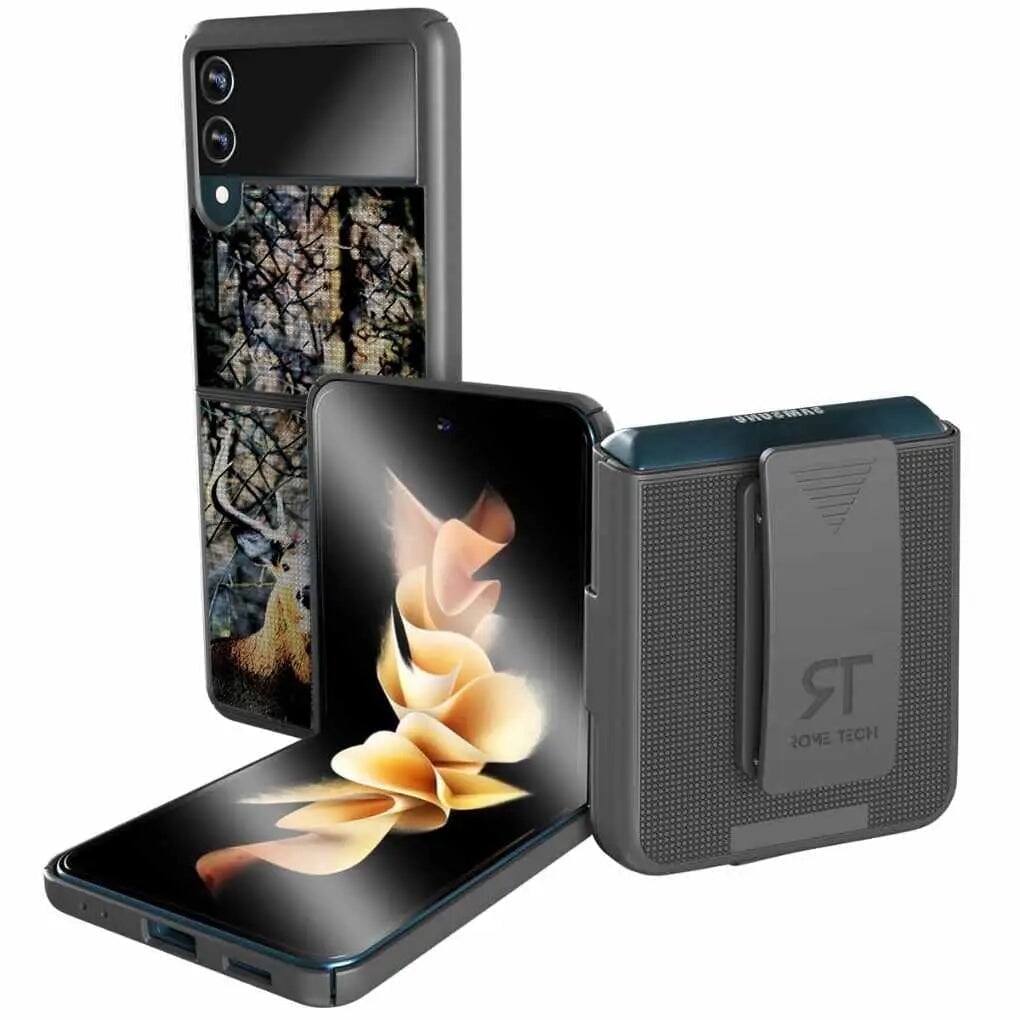 RomeTech - Rome Tech Shell Holster Case for Galaxy Z Flip 3 - Camo Deer