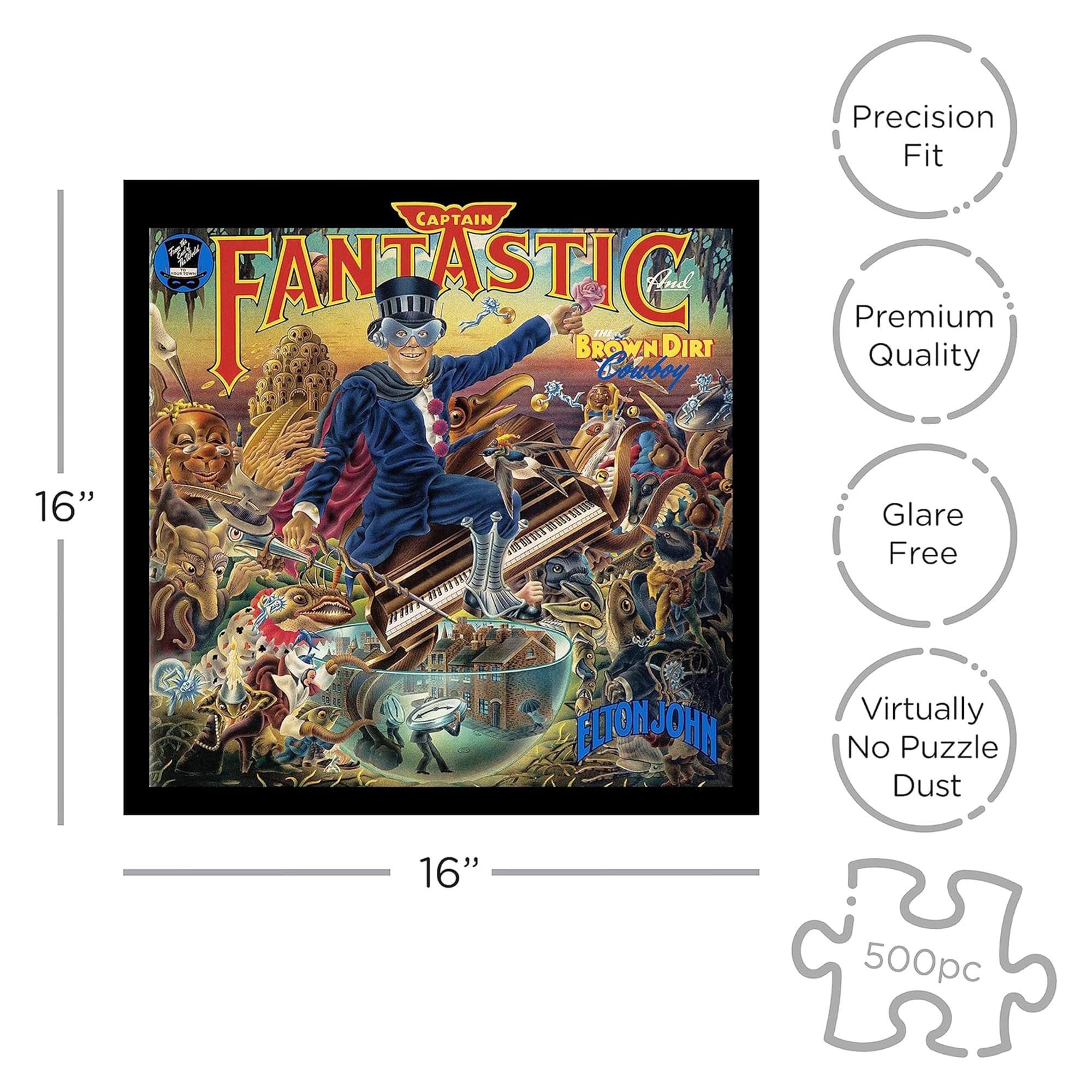 Precision Fit  
CAPTAIN FANTASTIC  
BROWN DIRT Cowboy  
Premium Quality  
16" Glare Free  
Virtually No Puzzle Dust  
16"  
500pc