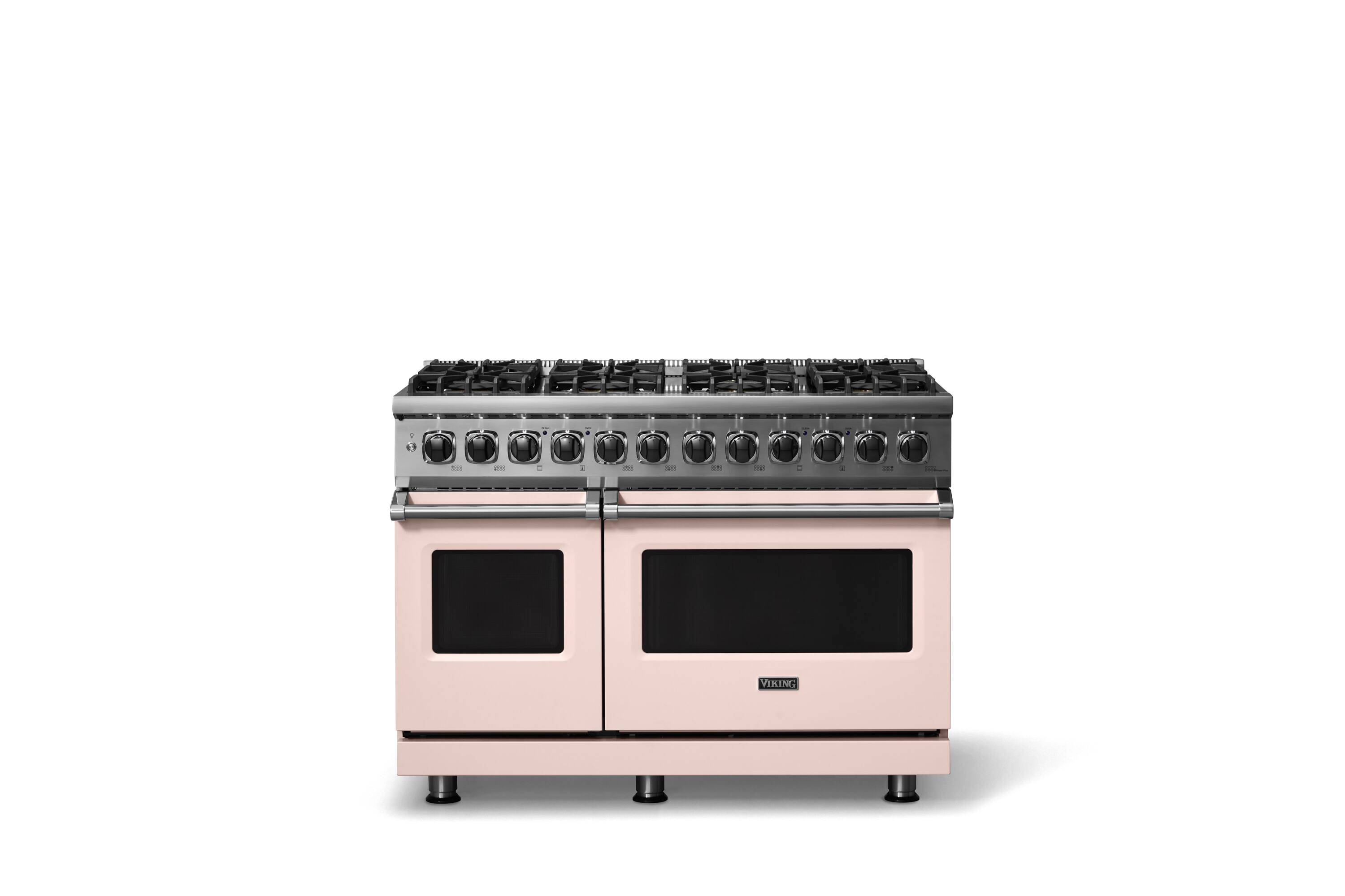 Alt View 3. Viking - 5-Series Gas Open Burner Range - Blush.