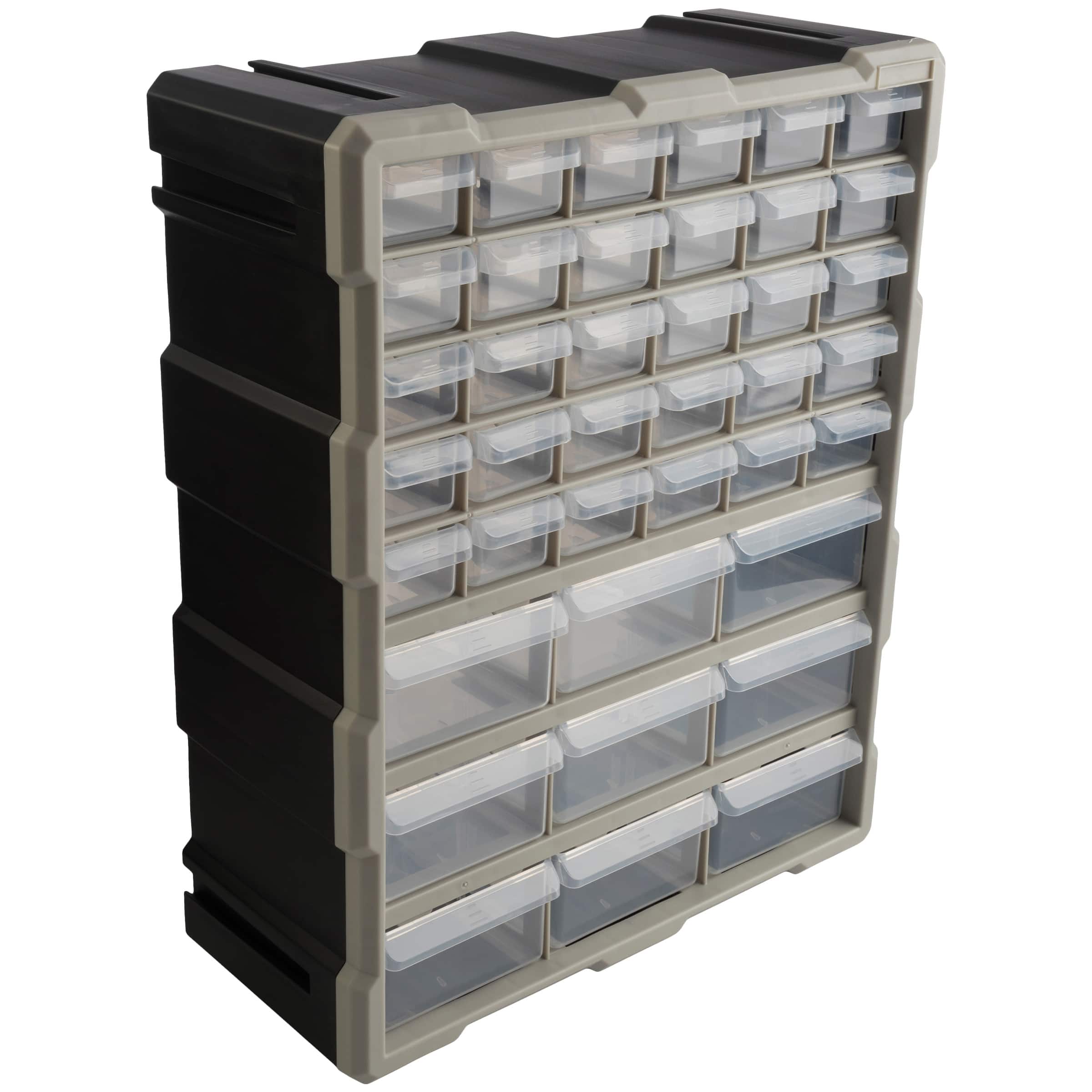 Stalwart - 39-Drawer Small Part Organizer - Black
