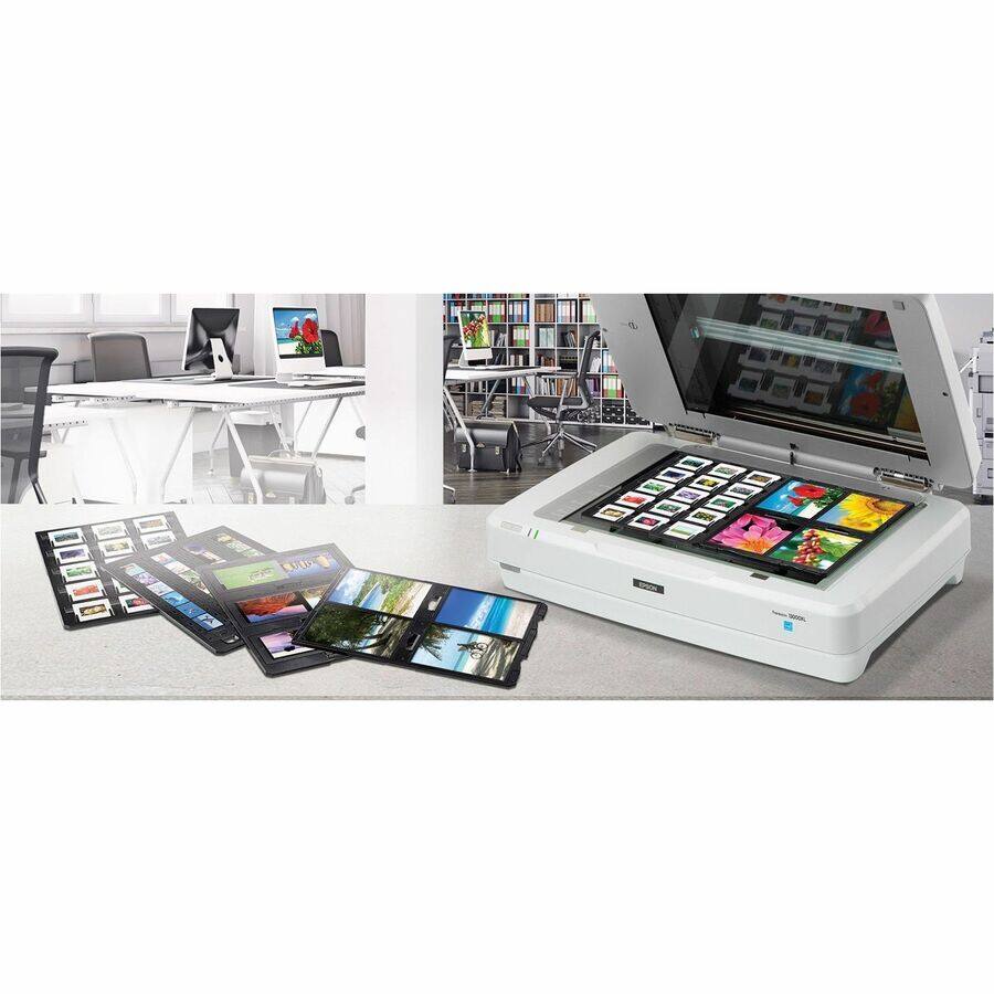 Alt View 5. Epson - Epson Expression 13000XL Large Format Flatbed/Film Scanner - 2400 dpi Optical - 48-bit Color - 16-bit Grayscale - Color - Color.