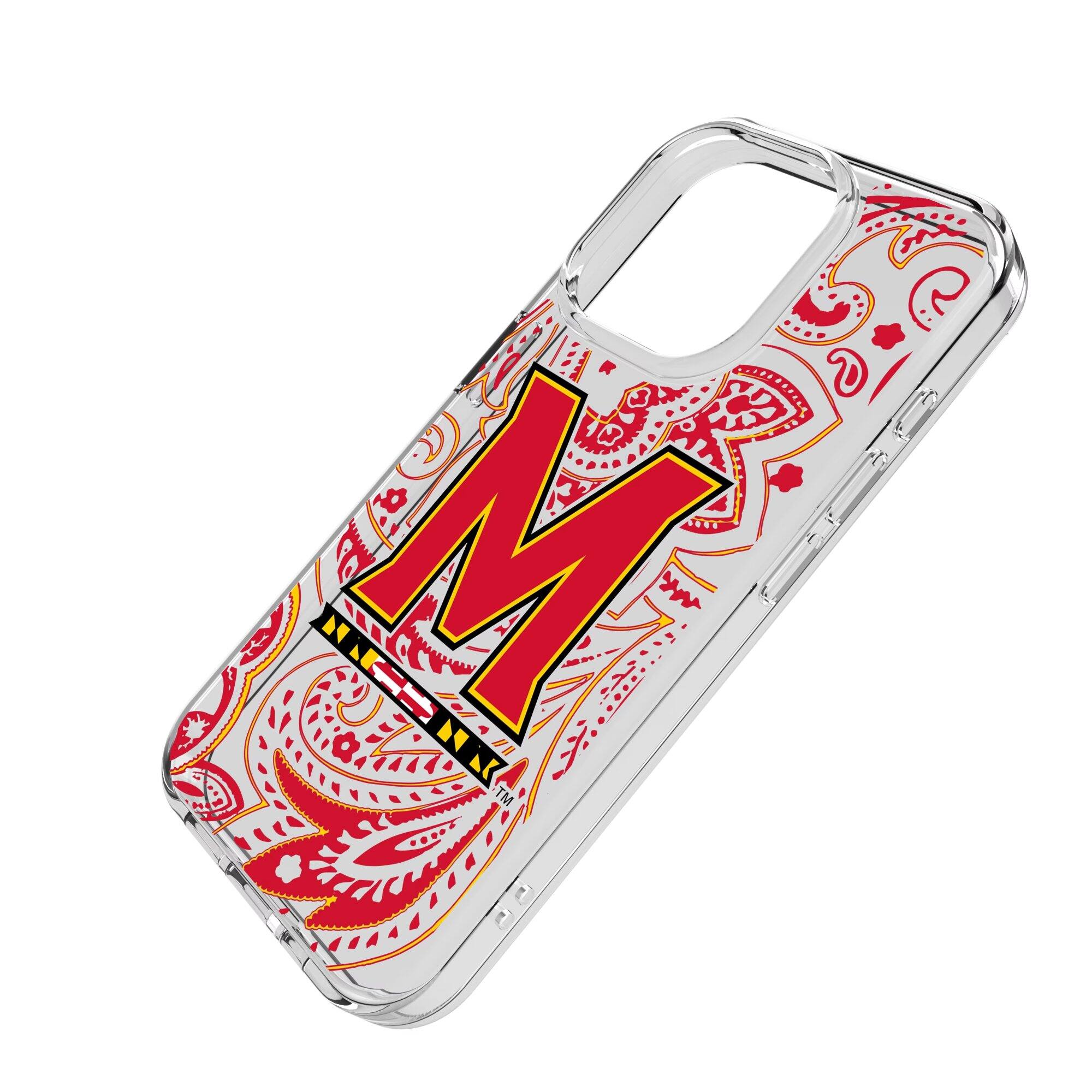 Alt View 1. Keyscaper - Maryland Terrapins iPhone Clear Case - 15 Pro Max - Multicolor.